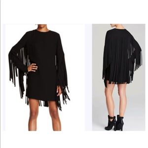 DKNY Black Fringe Dress Small